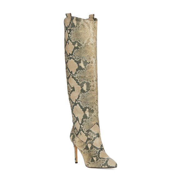 Vince Camuto Kervana Croc Embossed Knee High Boot Size 6.5 - Picture 1 of 8